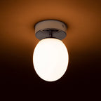 MERINGUE 11 de tavan sticlă opal/crom 230V LED G9 9W IP44