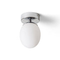 MERINGUE 11 de tavan sticlă opal/crom 230V LED G9 9W IP44
