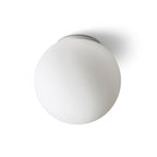 BOLLY 26 de tavan  sticlă opal/crom 230V LED E27 15W IP44