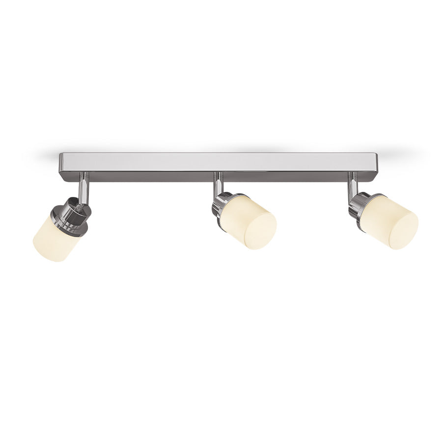 LINN III montat pe suprafață  sticlă opal/crom 230V LED G9 3x3W IP44