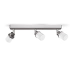 LINN III montat pe suprafață  sticlă opal/crom 230V LED G9 3x3W IP44