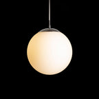 LUNA 25 suspendat  sticlă opal/crom 230V LED E27 15W