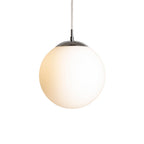 LUNA 25 suspendat  sticlă opal/crom 230V LED E27 15W