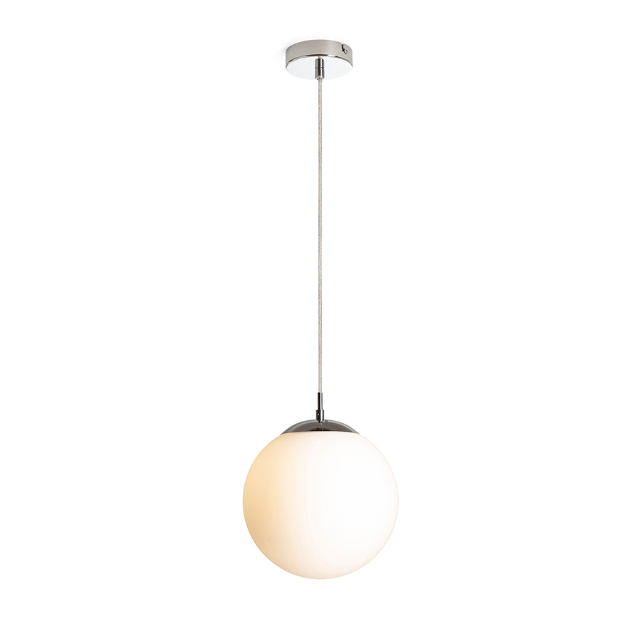 LUNA 25 suspendat  sticlă opal/crom 230V LED E27 15W