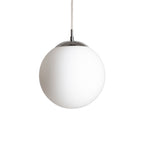 LUNA 25 suspendat  sticlă opal/crom 230V LED E27 15W