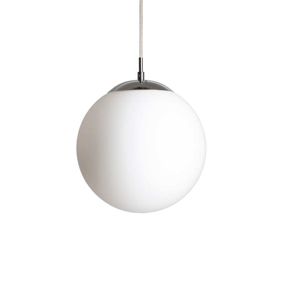 LUNA 25 suspendat  sticlă opal/crom 230V LED E27 15W
