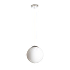 LUNA 25 suspendat  sticlă opal/crom 230V LED E27 15W