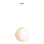 LUNA 30 suspendat  sticlă opal/crom 230V LED E27 15W