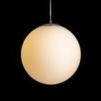 LUNA 30 suspendat  sticlă opal/crom 230V LED E27 15W