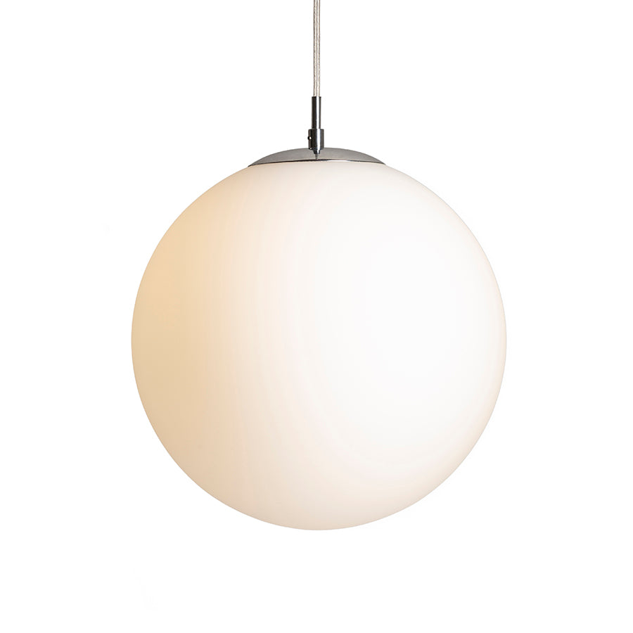 LUNA 30 suspendat  sticlă opal/crom 230V LED E27 15W