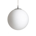 LUNA 30 suspendat  sticlă opal/crom 230V LED E27 15W
