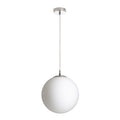 LUNA 30 suspendat  sticlă opal/crom 230V LED E27 15W