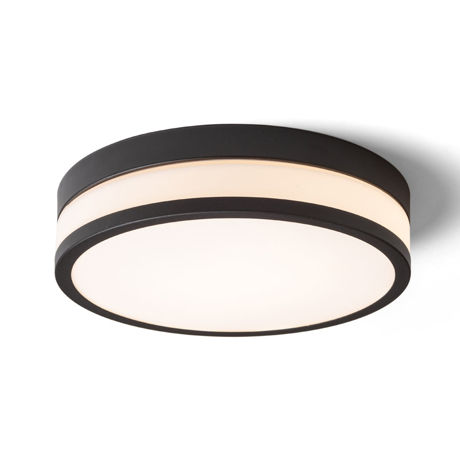 CIRA LED 35 de tavan  sticlă opal/negru 230V LED 24W IP44  3000K