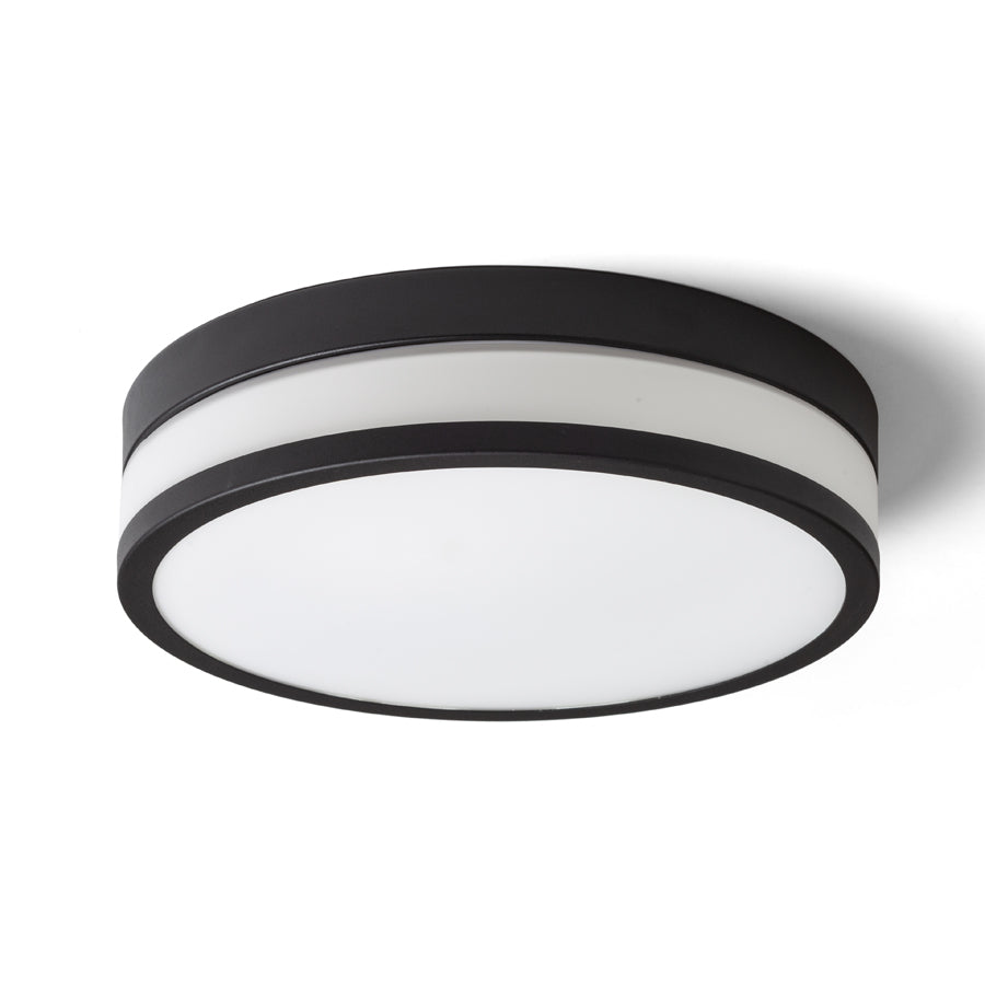 CIRA LED 35 de tavan  sticlă opal/negru 230V LED 24W IP44  3000K