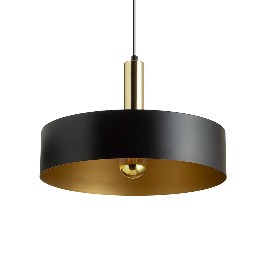 GIULIA 40 suspendat negru/aurie maro alamă 230V LED E27 30W