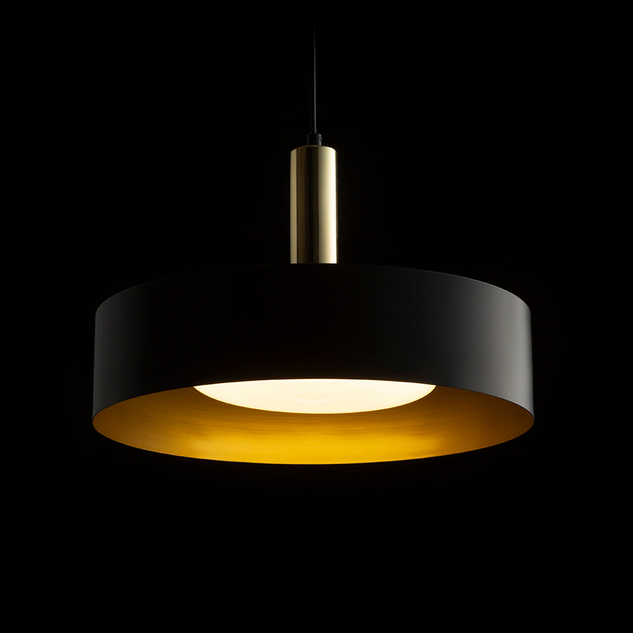 GIULIA 40 suspendat negru/aurie maro alamă 230V LED E27 30W