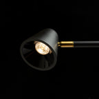 STIG de podea negru  230V LED 8.4W 34°  3000K