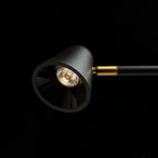 STIG de podea negru  230V LED 8.4W 34°  3000K