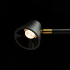 STIG de podea negru  230V LED 8.4W 34°  3000K
