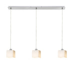 DADOS III 80 suspendat  sticlă opal/crom 230V LED E27 3x11W