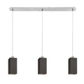 LIZ III 80 suspendat negru sticlă/crom 230V LED E27 3x15W
