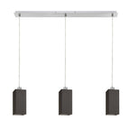 LIZ III 80 suspendat negru sticlă/crom 230V LED E27 3x15W