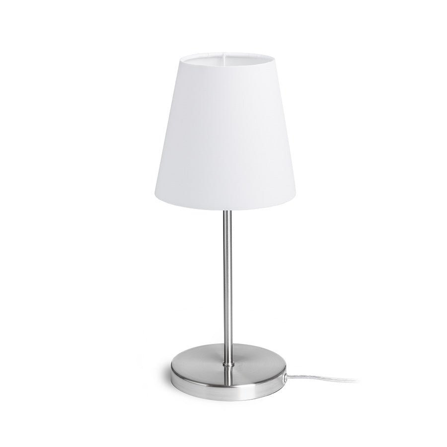 NYC/CONNY 15/15 de masă  poligot alb/nichel 230V LED E27 11W