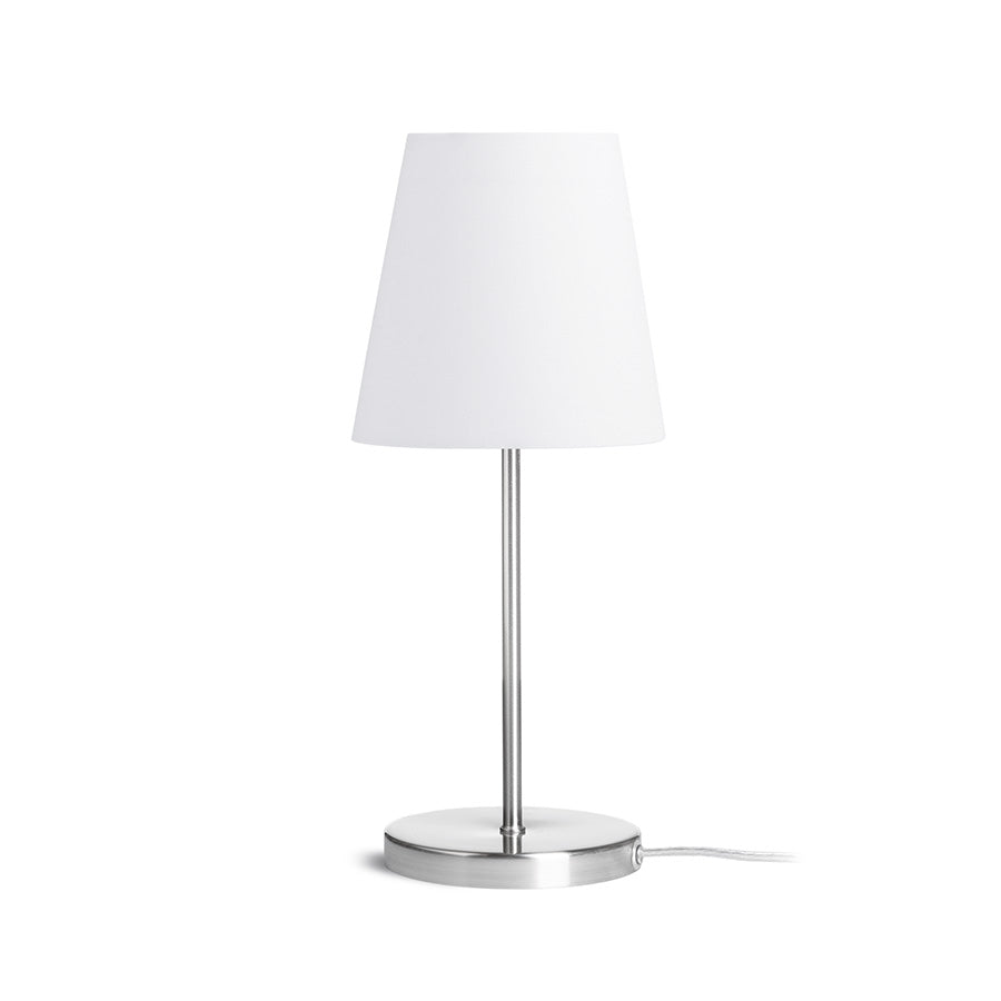 NYC/CONNY 15/15 de masă  poligot alb/nichel 230V LED E27 11W