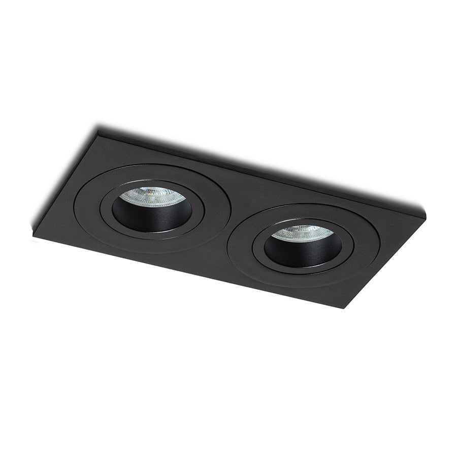 GALO II încastrat negru 230V LED GU10 9W IP65