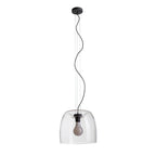 ORLANDO 35 suspendat sticlă transparentă/negru 230V LED E27 24W
