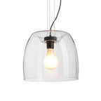 ORLANDO 35 suspendat sticlă transparentă/negru 230V LED E27 24W