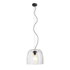 ORLANDO 35 suspendat sticlă transparentă/negru 230V LED E27 24W