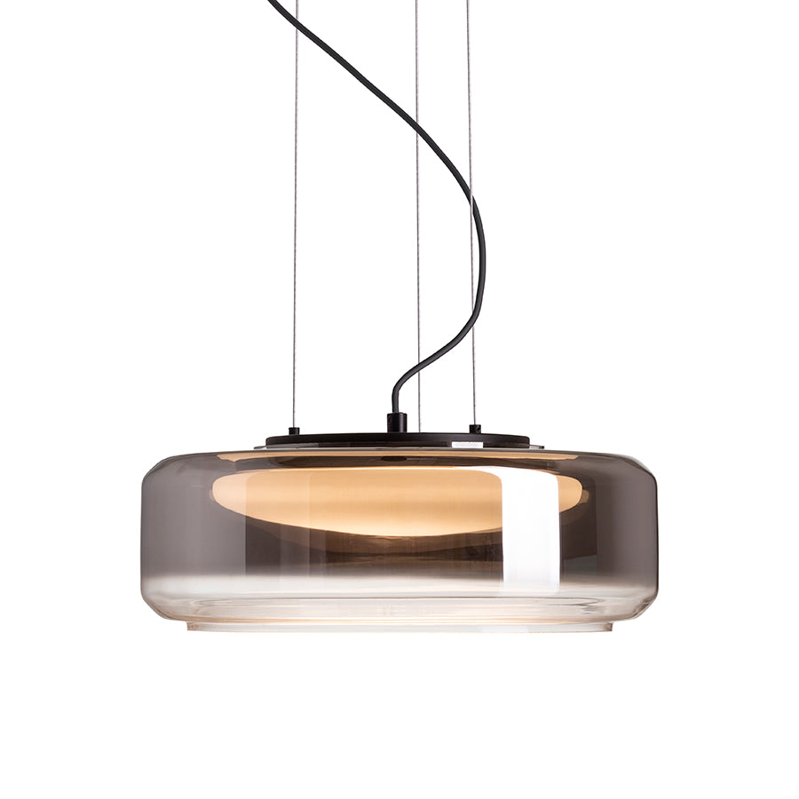 NAOMI 35 suspendat  sticlă afumată/sticlă mată/negru 230V LED 18W  3000K