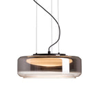 NAOMI 35 suspendat  sticlă afumată/sticlă mată/negru 230V LED 18W  3000K