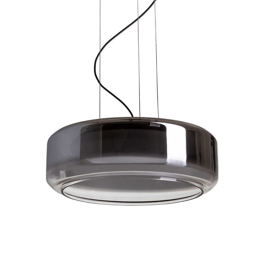 NAOMI 35 suspendat  sticlă afumată/sticlă mată/negru 230V LED 18W  3000K