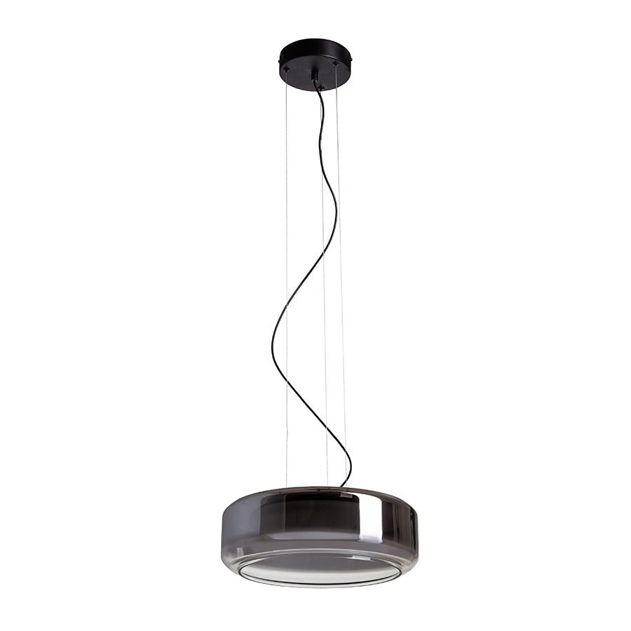 NAOMI 35 suspendat  sticlă afumată/sticlă mată/negru 230V LED 18W  3000K
