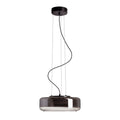 NAOMI 35 suspendat  sticlă afumată/sticlă mată/negru 230V LED 18W  3000K