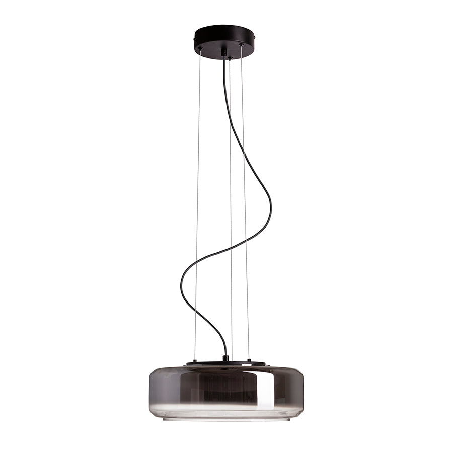 NAOMI 35 suspendat  sticlă afumată/sticlă mată/negru 230V LED 18W  3000K