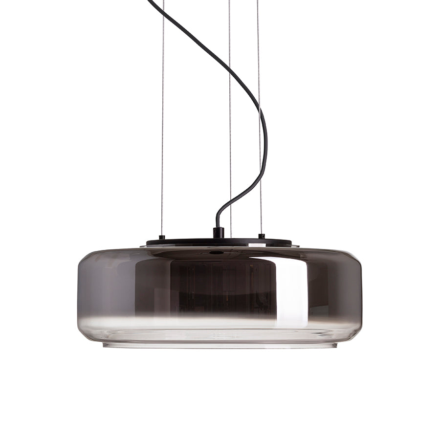 NAOMI 35 suspendat  sticlă afumată/sticlă mată/negru 230V LED 18W  3000K