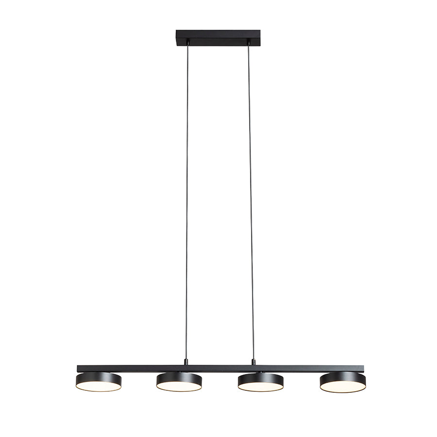 ARETHA IV suspendat negru  230V LED 4x12W  3000K
