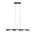 ARETHA IV suspendat negru  230V LED 4x12W  3000K