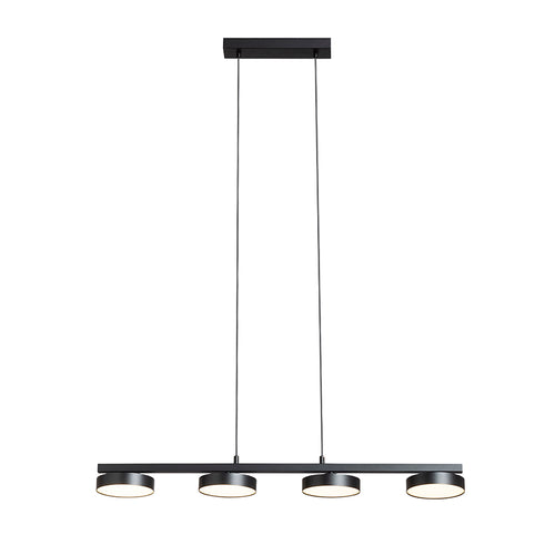 ARETHA IV suspendat negru  230V LED 4x12W  3000K