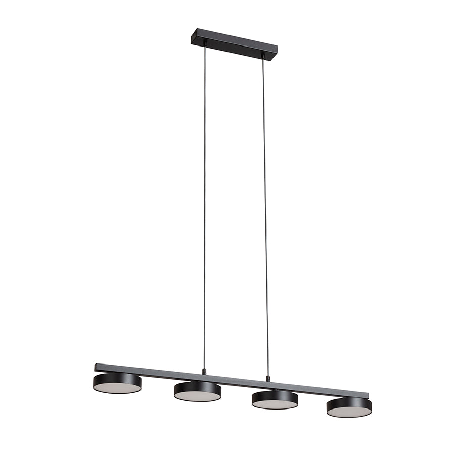 ARETHA IV suspendat negru  230V LED 4x12W  3000K
