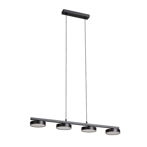 ARETHA IV suspendat negru  230V LED 4x12W  3000K