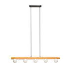 NOCTIS suspendat lemn/sticlă opal 230V LED G9 5x7W