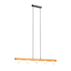 NOCTIS suspendat lemn/sticlă opal 230V LED G9 5x7W