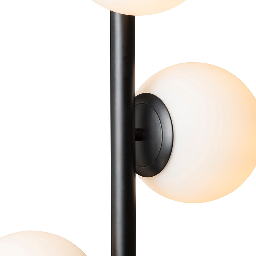 ETHERIA suspendat negru sticlă opal 230V LED E27 3x11W
