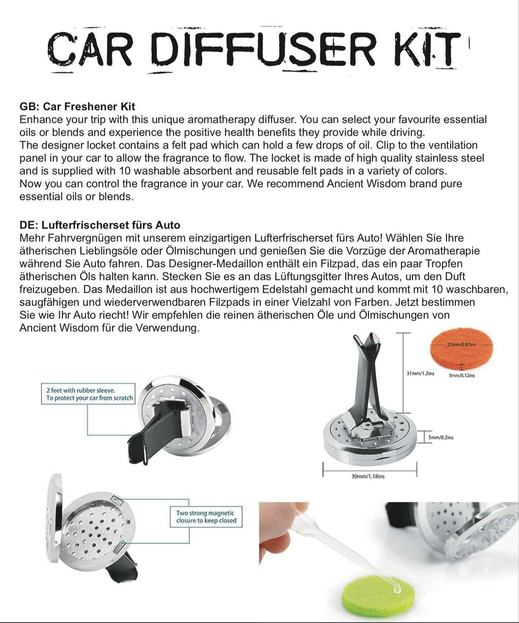 Kit Difuzor Auto - Libelulă - 30mm