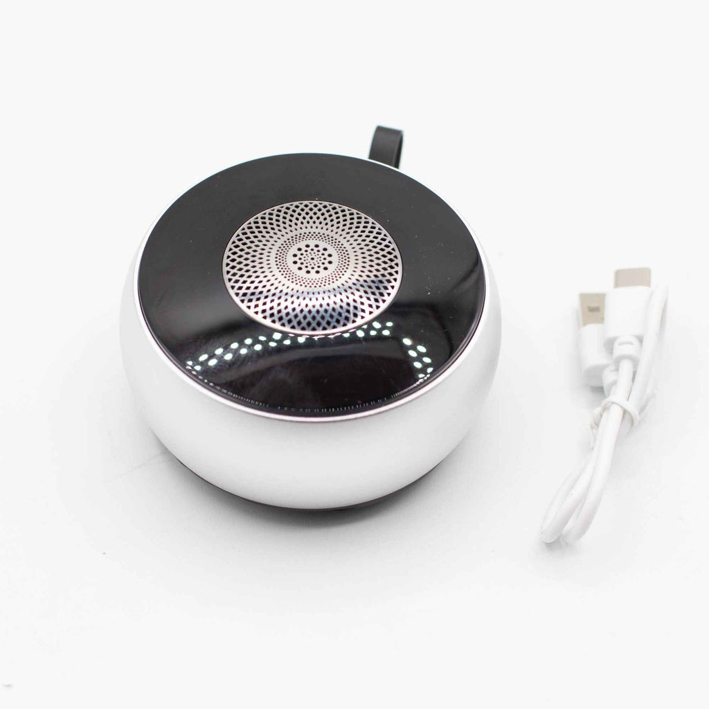 Mini Boxă Bluetooth cu Efect Luminos Mandala - Argintiu