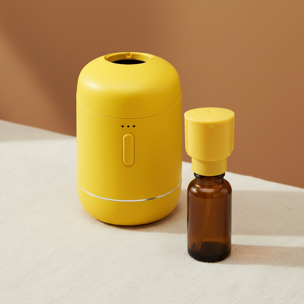 Single Waterless Oil Nebulizer - USB to C Yellow AW Dropship Europe